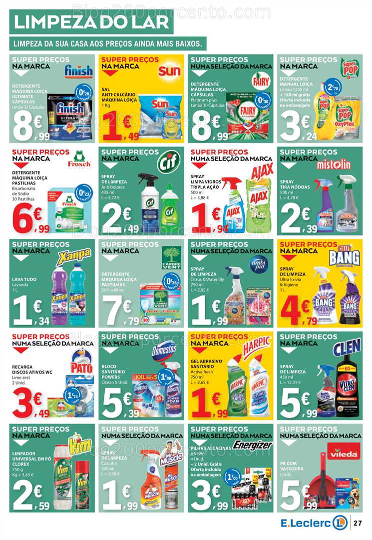 Antevisão Folheto E-LECLERC Promoções de 16 a 22 outubro