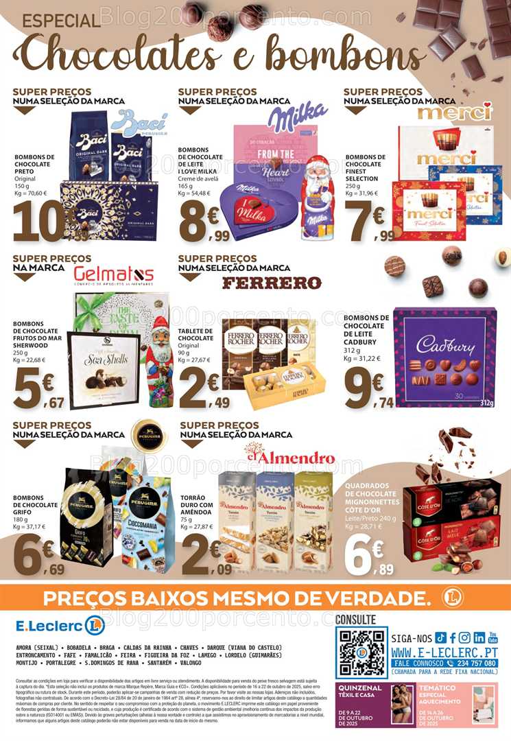 Antevisão Folheto E-LECLERC Promoções de 16 a 22 outubro