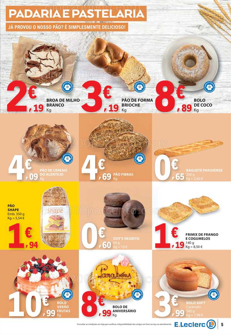 Antevisão Folheto E-LECLERC Promoções de 16 a 22 outubro