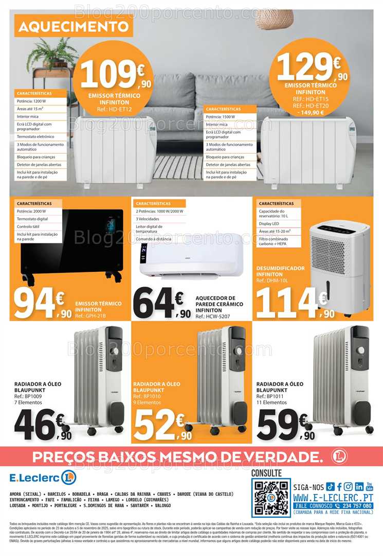 Antevisão Folheto E-LECLERC Bazar Promoções de 23 outubro a 5 novembro