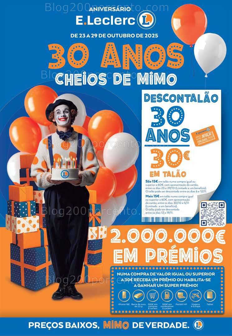 Antevisão Folheto E-LECLERC Aniversário Promoções de 23 a 29 outubro