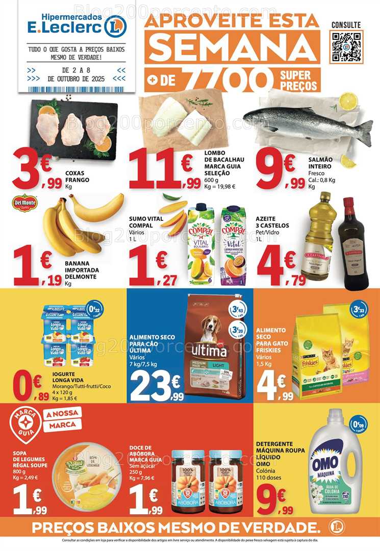 Antevisão Folheto E-LECLERC Promoções de 2 a 8 outubro