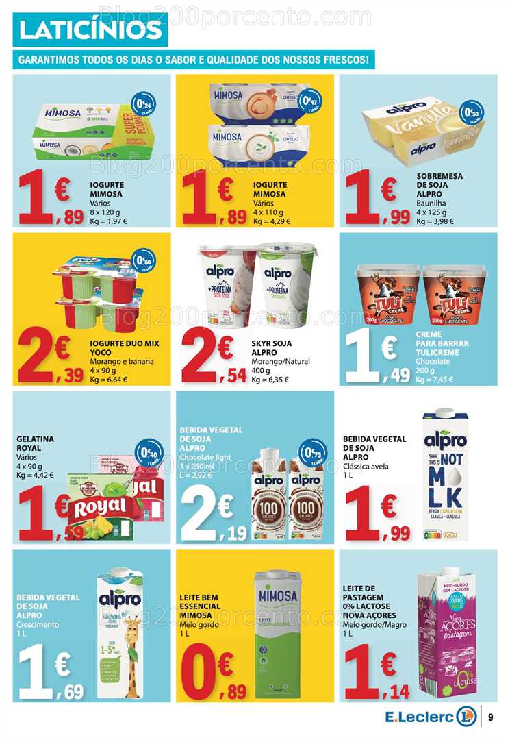 Antevisão Folheto E-LECLERC Promoções de 2 a 8 outubro