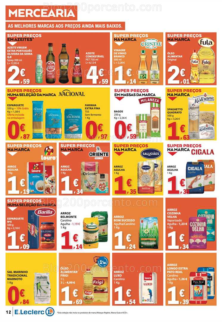 Antevisão Folheto E-LECLERC Promoções de 2 a 8 outubro