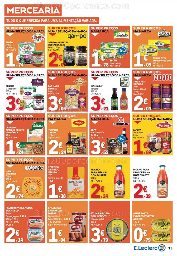 Antevisão Folheto E-LECLERC Promoções de 2 a 8 outubro