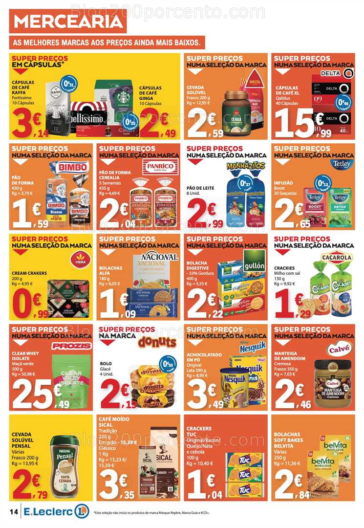 Antevisão Folheto E-LECLERC Promoções de 2 a 8 outubro