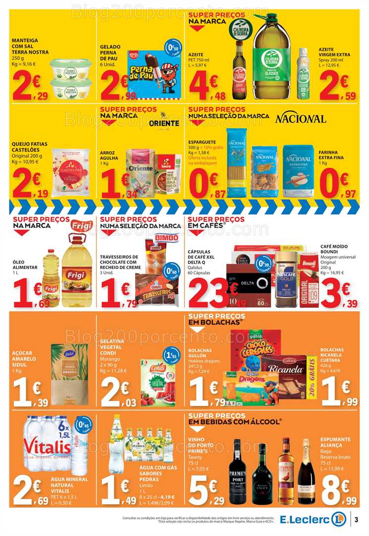 Antevisão Folheto E-LECLERC Promoções Fim de Semana - 10 a 12 outubro