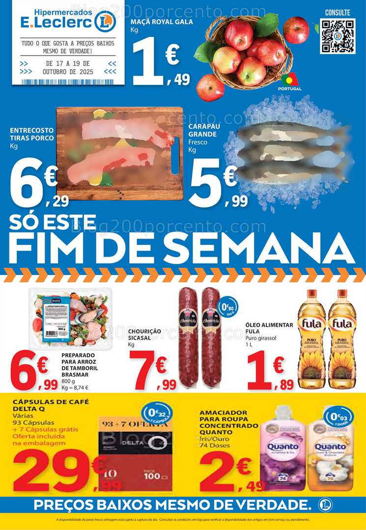 Antevisão Folheto E-LECLERC Promoções de 17 a 19 outubro