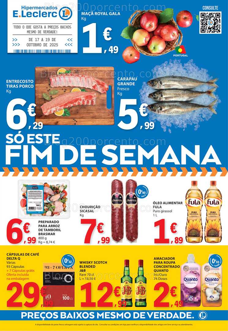 Antevisão Folheto E-LECLERC Promoções de 17 a 19 outubro