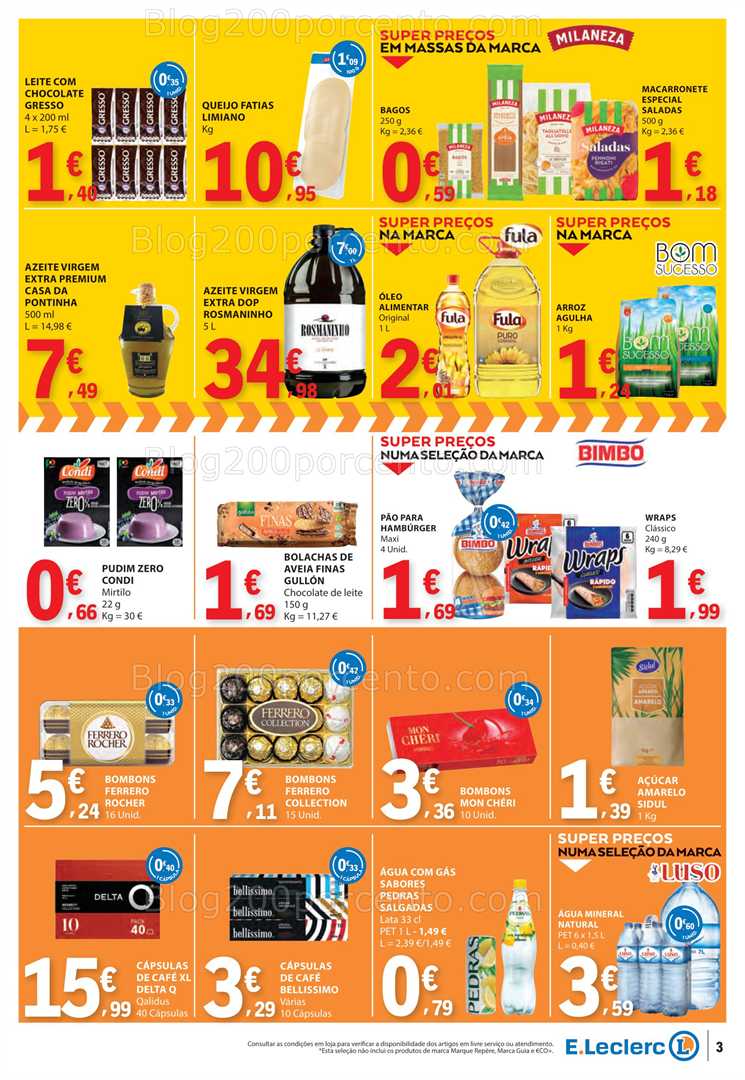 Antevisão Folheto E-LECLERC Promoções de 17 a 19 outubro