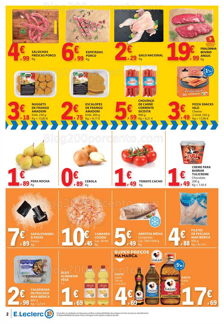 Antevisão Folheto E-LECLERC Promoções Fim de Semana - 24 a 26 outubro
