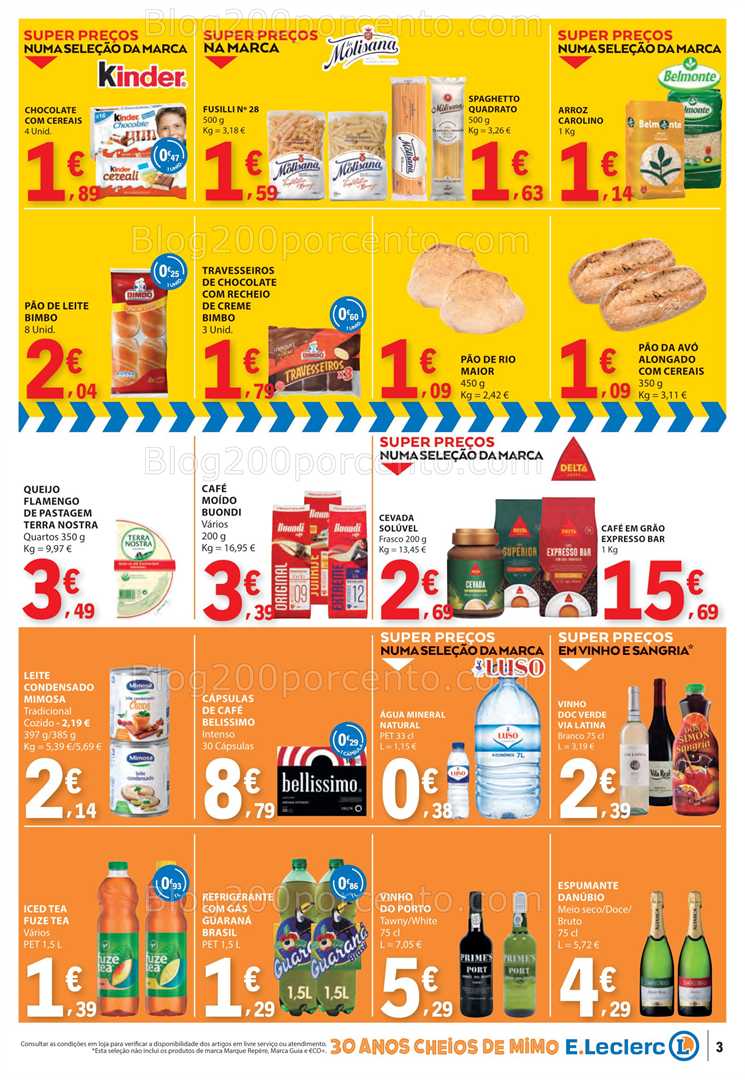 Antevisão Folheto E-LECLERC Promoções Fim de Semana - 24 a 26 outubro