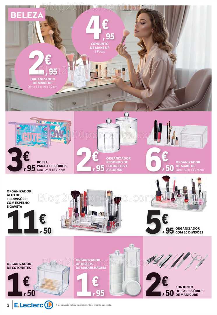 Antevisão Folheto E-LECLERC Beleza e Bazar Promoções de 9 a 22 outubro