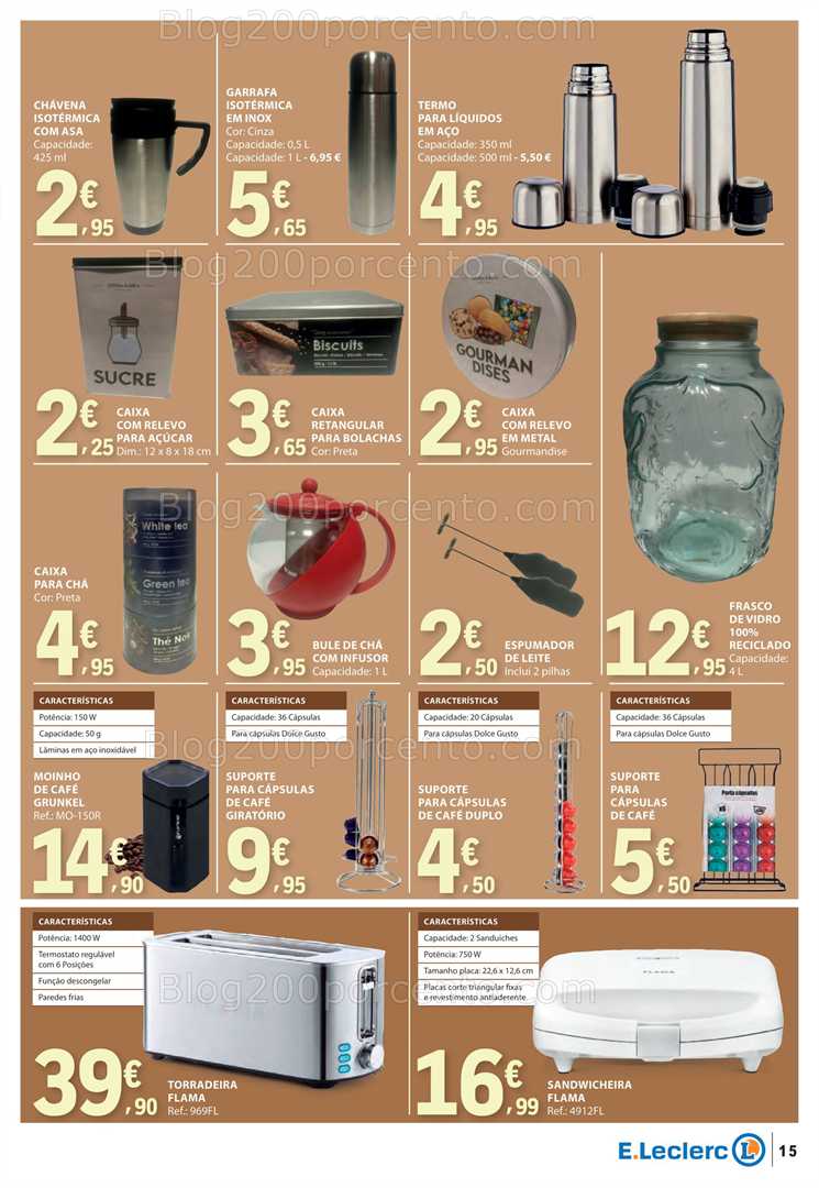 Antevisão Folheto E-LECLERC Especial Bebidas Quentes Promoções de 28 outubro a 9 novembro