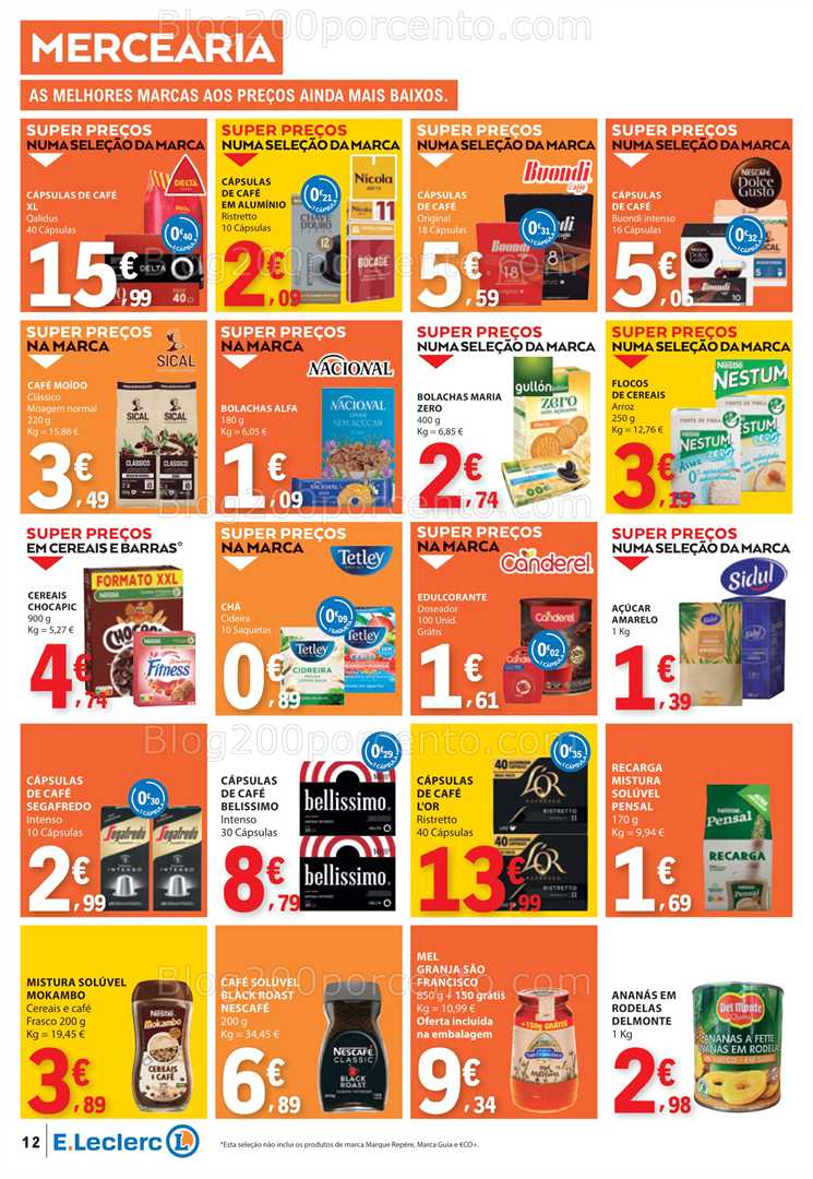 Antevisão Folheto E-LECLERC Promoções de 9 a 15 outubro