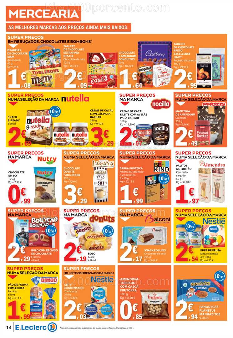 Antevisão Folheto E-LECLERC Promoções de 9 a 15 outubro