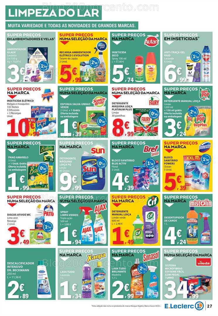 Antevisão Folheto E-LECLERC Promoções de 9 a 15 outubro