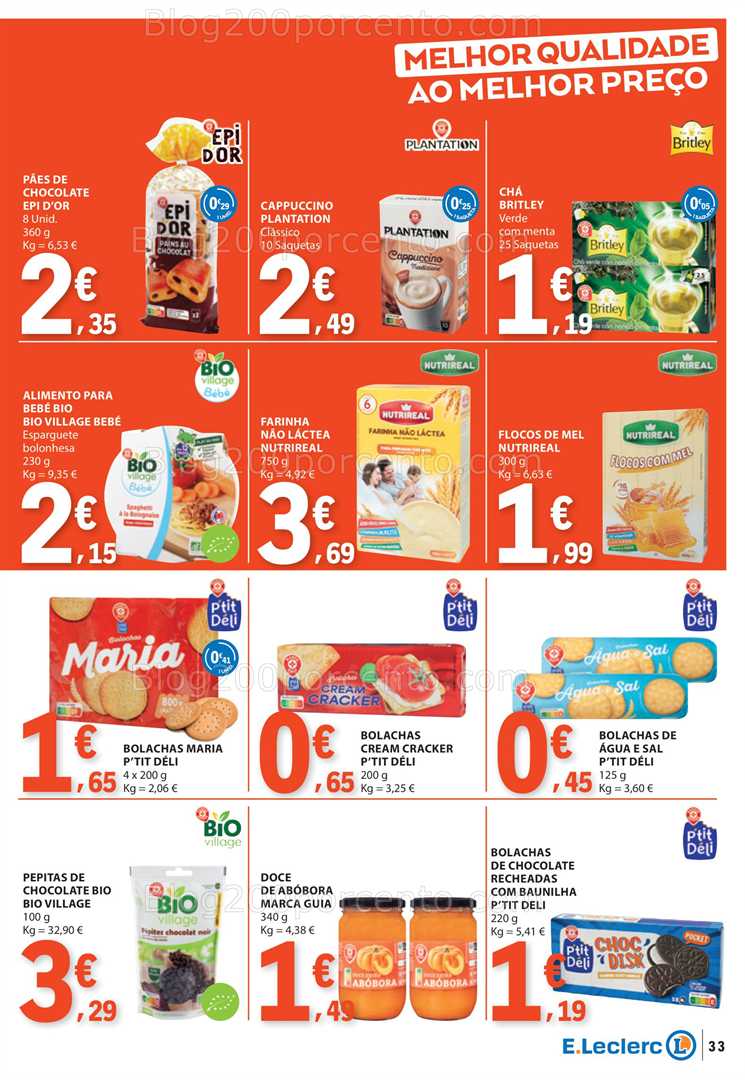 Antevisão Folheto E-LECLERC Promoções de 9 a 15 outubro