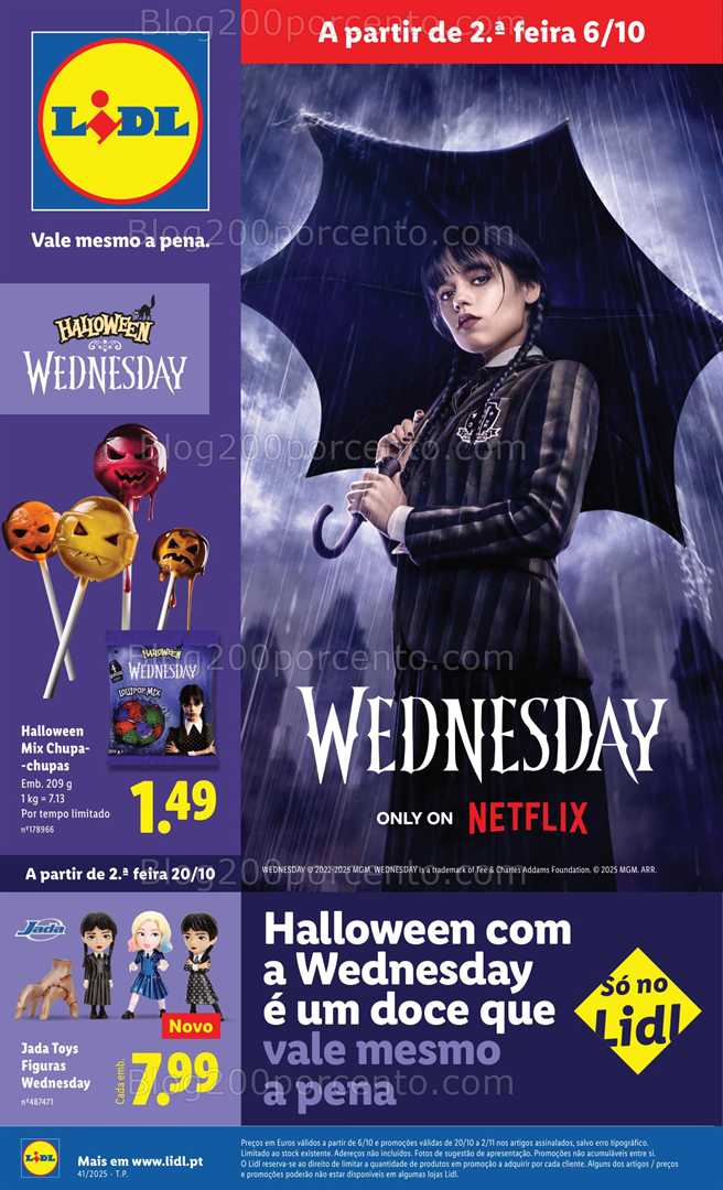 Antevisão Folheto LIDL Halloween Promoções de 6 outubro a 2 novembro