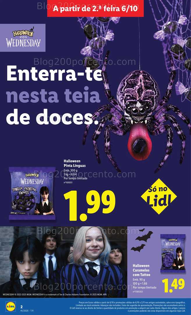 Antevisão Folheto LIDL Halloween Promoções de 6 outubro a 2 novembro