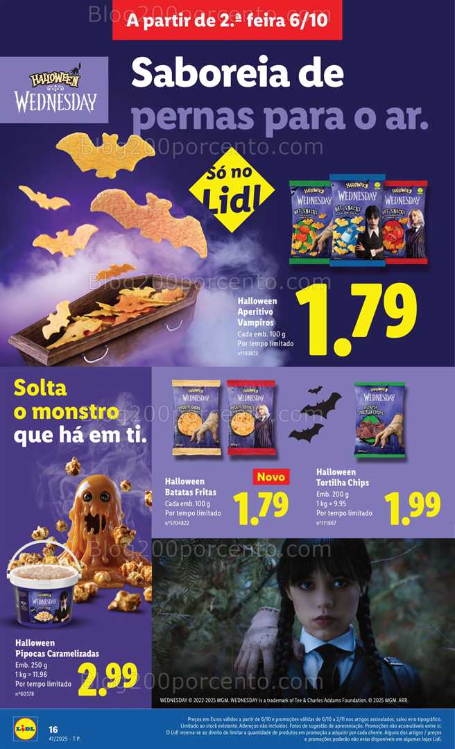 Antevisão Folheto LIDL Halloween Promoções de 6 outubro a 2 novembro