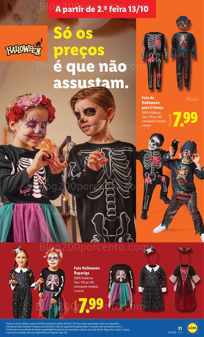 Antevisão Folheto LIDL Halloween Promoções de 6 outubro a 2 novembro