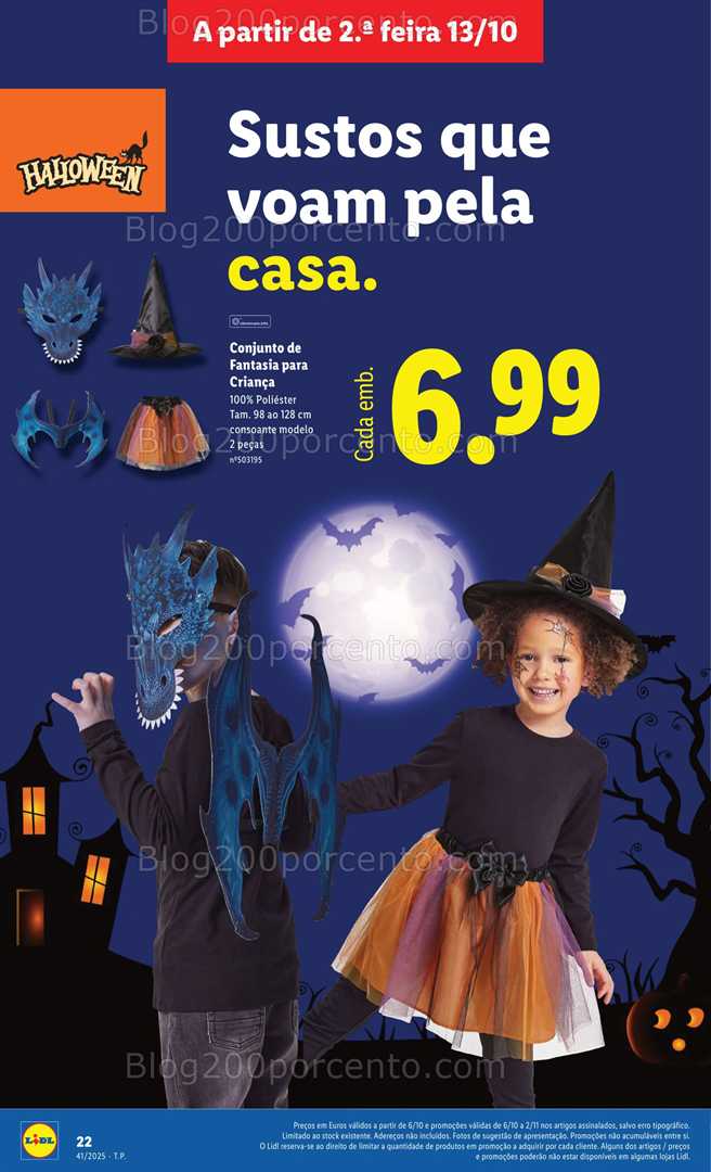 Antevisão Folheto LIDL Halloween Promoções de 6 outubro a 2 novembro