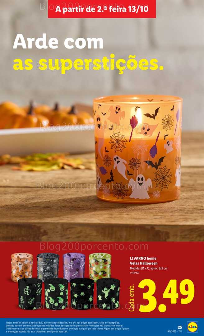 Antevisão Folheto LIDL Halloween Promoções de 6 outubro a 2 novembro