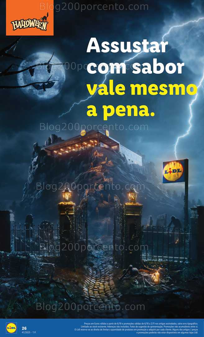 Antevisão Folheto LIDL Halloween Promoções de 6 outubro a 2 novembro