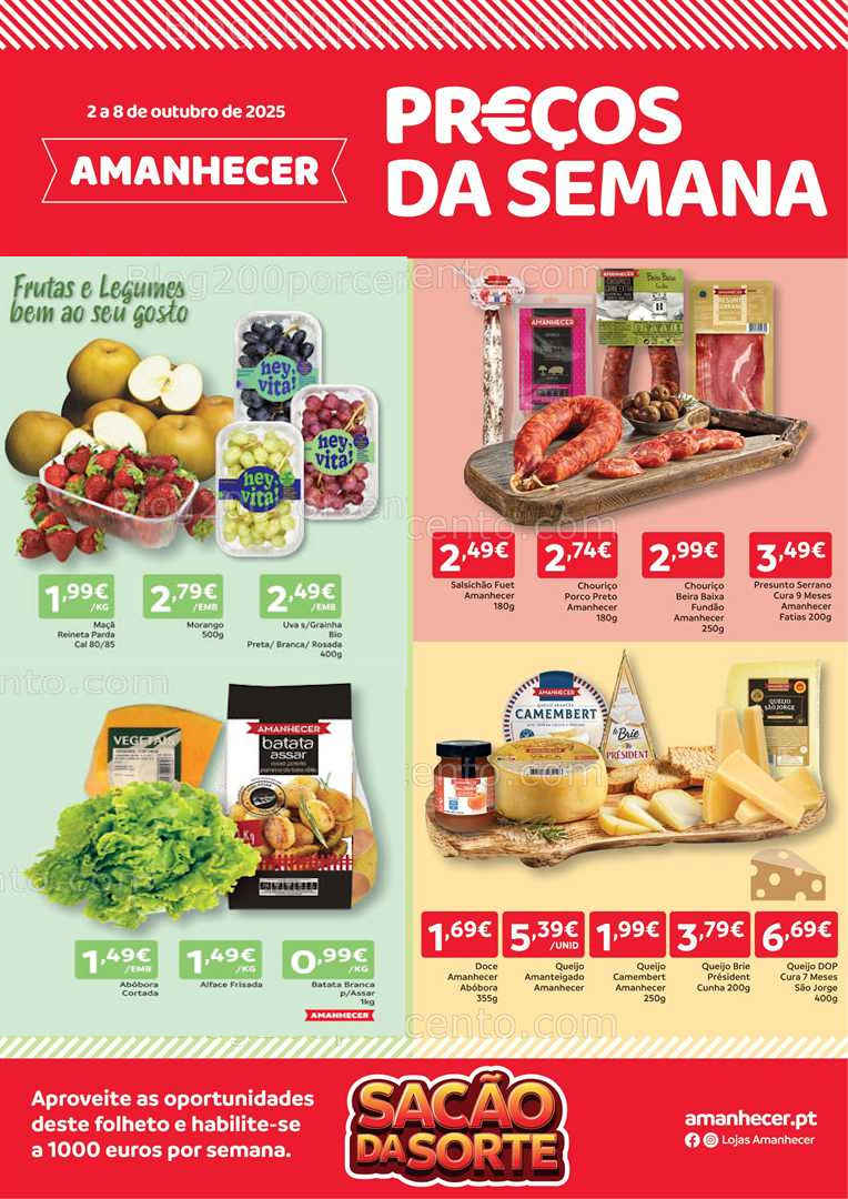 Antevisão Folheto AMANHECER Promoções de 2 a 8 outubro
