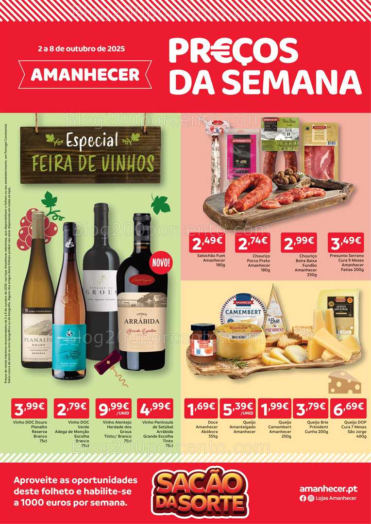 Antevisão Folheto AMANHECER Promoções de 2 a 8 outubro