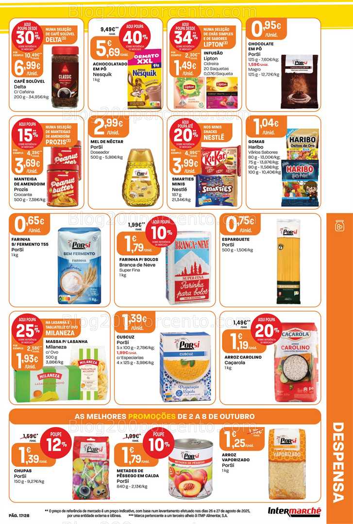 Antevisão Folheto INTERMARCHÉ Contact Promoções de 2 a 8 outubro