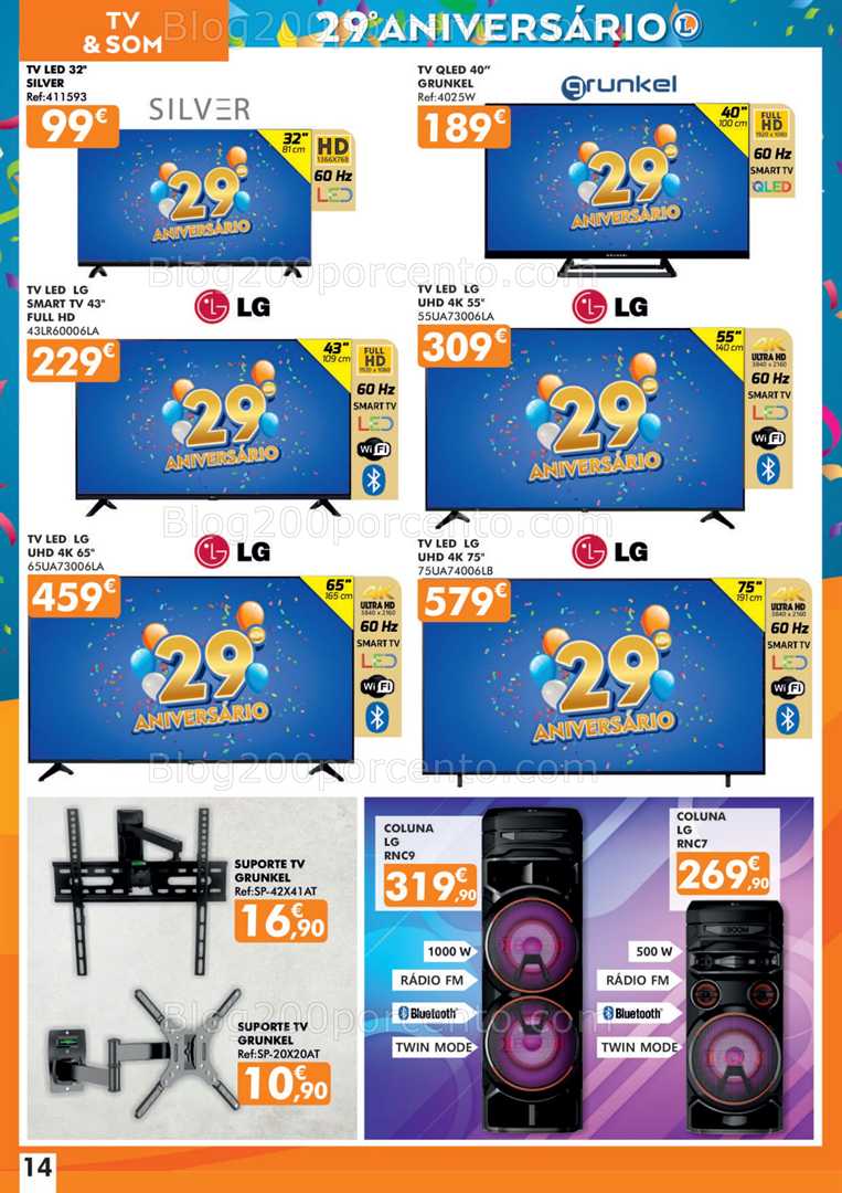Antevisão Folheto E-LECLERC Aniversário Promoções de 16 outubro a 5 novembro