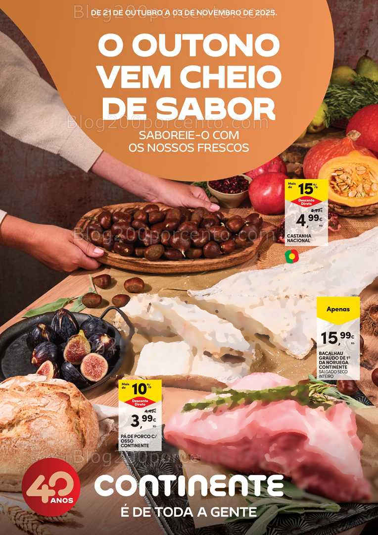 Antevisão Folheto CONTINENTE Frescos Promoções de 21 outubro a 3 novembro