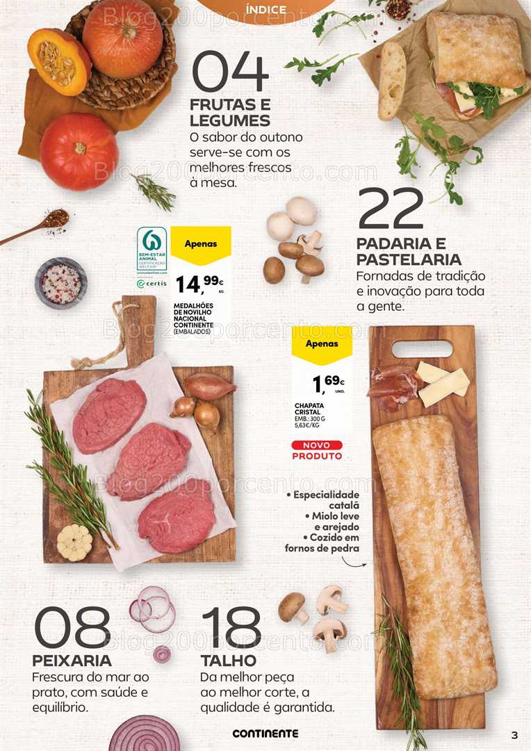 Antevisão Folheto CONTINENTE Frescos Promoções de 21 outubro a 3 novembro