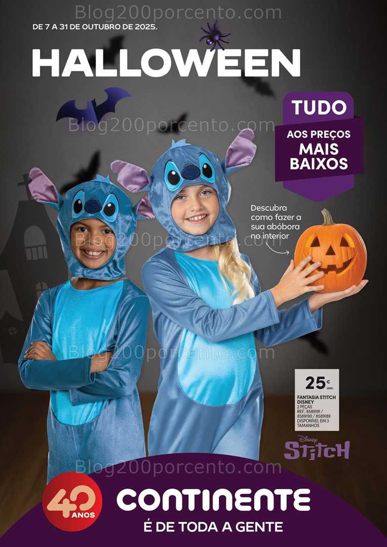 Antevisão Folheto CONTINENTE Halloween Promoções de 7 a 31 outubro