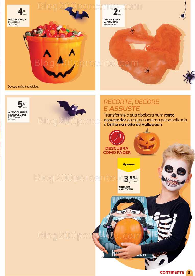 Antevisão Folheto CONTINENTE Halloween Promoções de 7 a 31 outubro