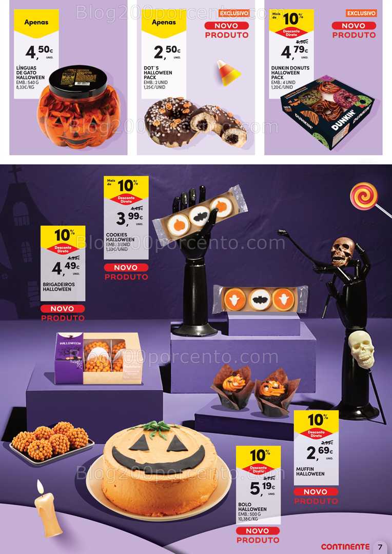 Antevisão Folheto CONTINENTE Halloween Promoções de 7 a 31 outubro