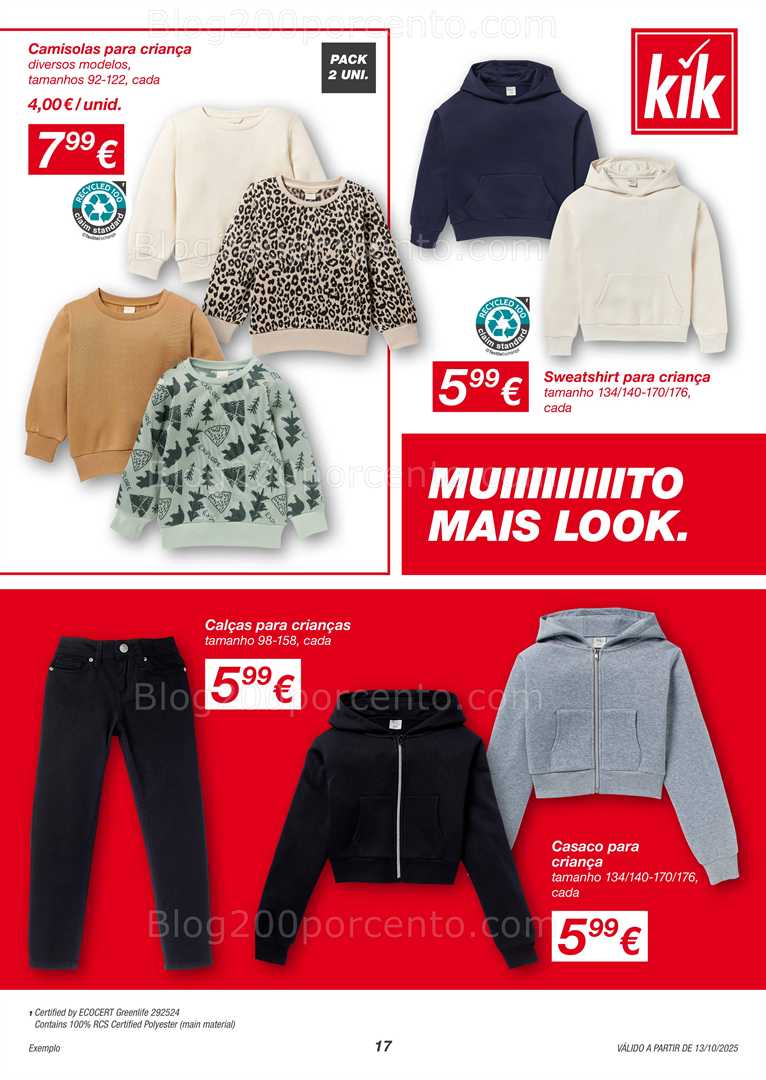 Antevisão Folheto KIK Promoções a partir de 13 de outubro