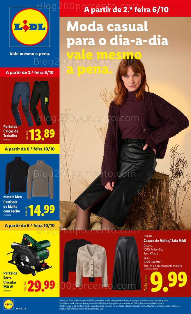 Antevisão Folheto LIDL Bazar Promoções de 6 a 16 outubro