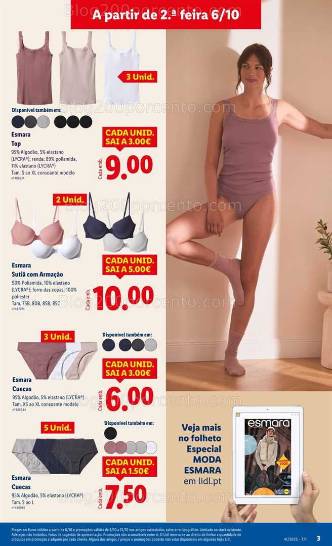 Antevisão Folheto LIDL Bazar Promoções de 6 a 16 outubro