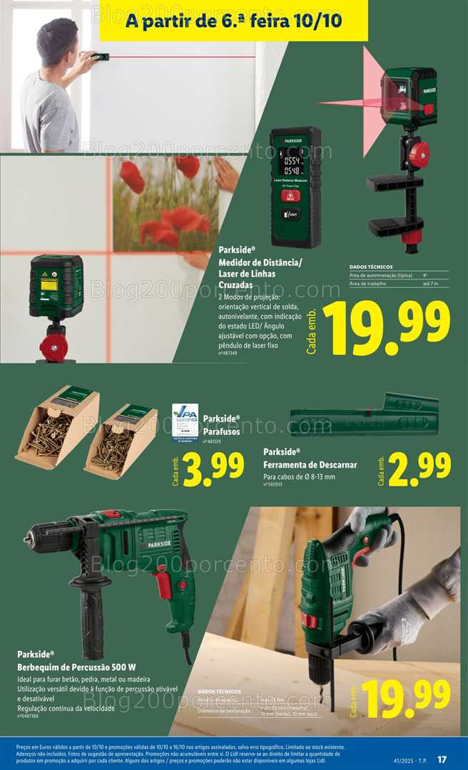 Antevisão Folheto LIDL Bazar Promoções de 6 a 16 outubro