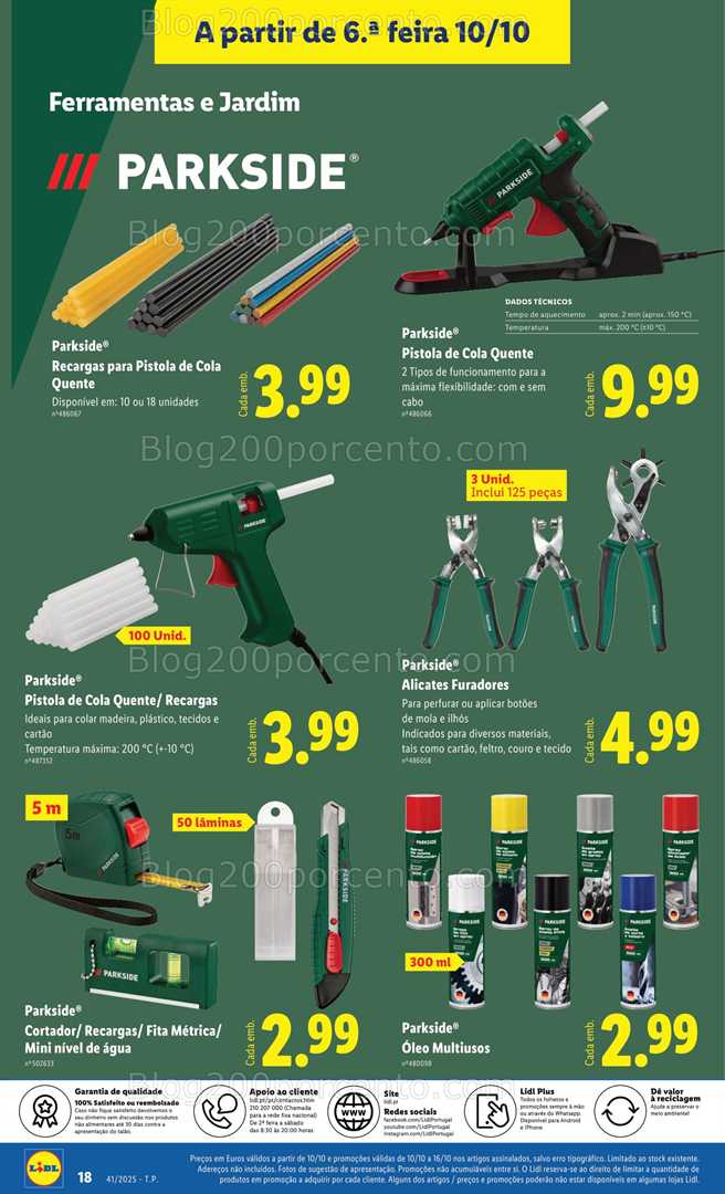 Antevisão Folheto LIDL Bazar Promoções de 6 a 16 outubro