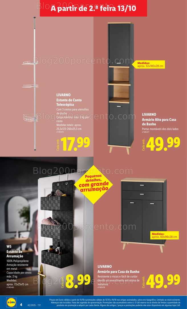 Antevisão Folheto LIDL Bazar Promoções de 13 a 23 outubro - Edição Digital