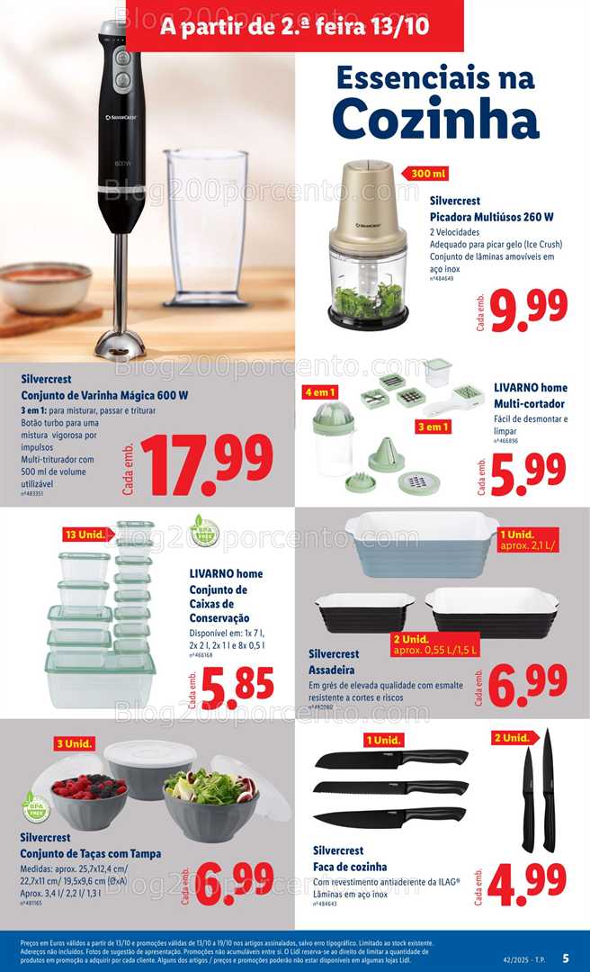 Antevisão Folheto LIDL Bazar Promoções de 13 a 23 outubro - Edição Digital