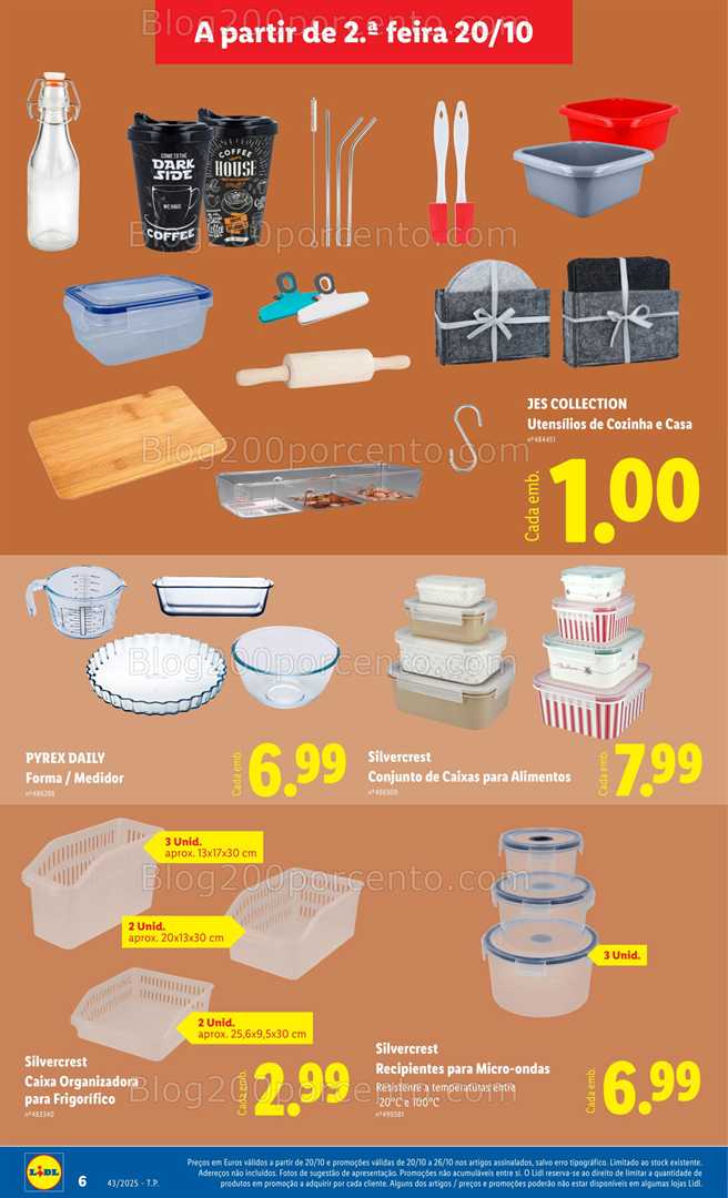 Antevisão Folheto LIDL Cozinha Promoções de 20 a 26 outubro