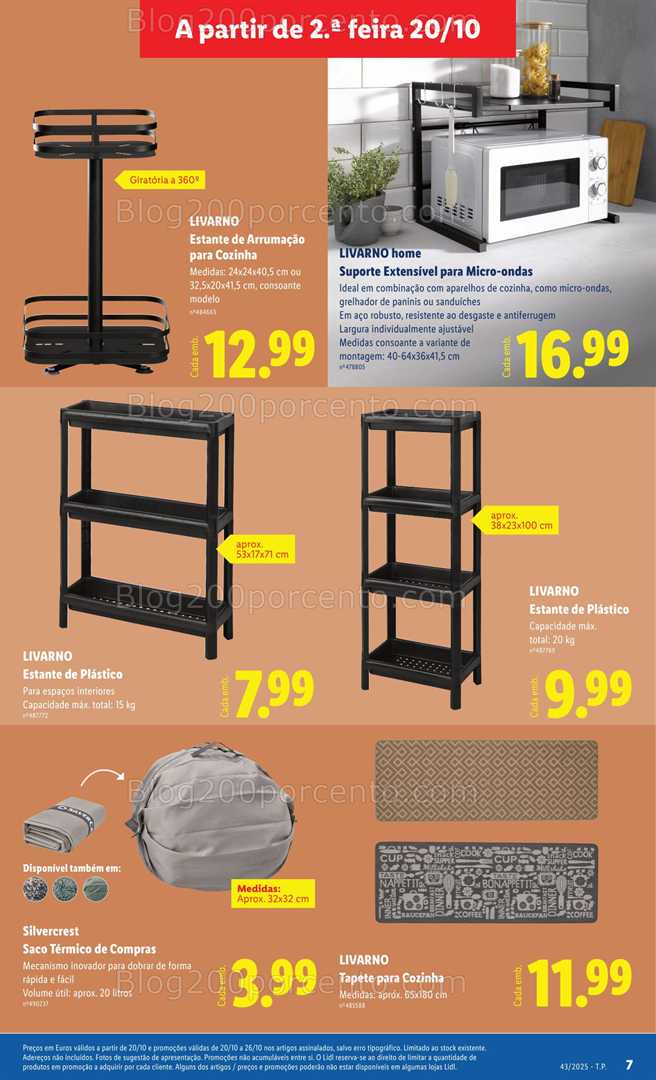 Antevisão Folheto LIDL Cozinha Promoções de 20 a 26 outubro