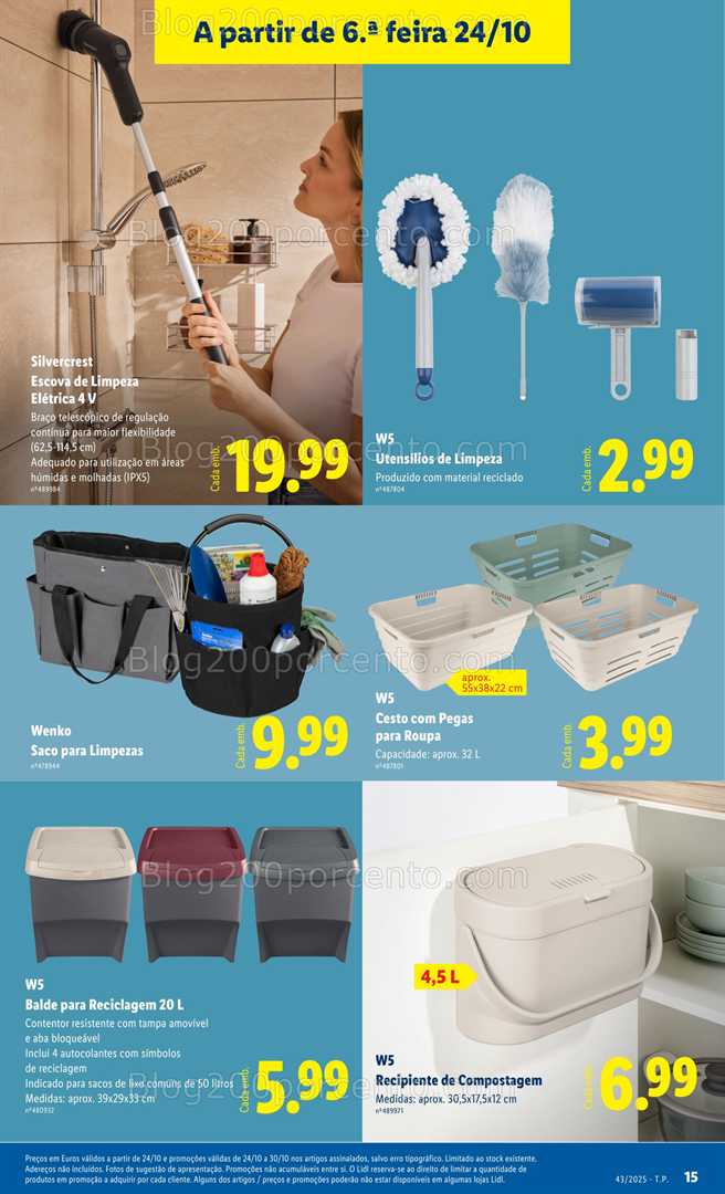 Antevisão Folheto LIDL Bazar Promoções de 20 a 30 outubro