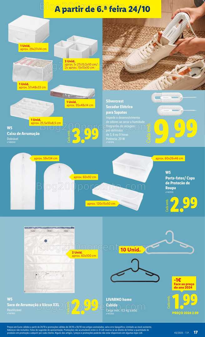 Antevisão Folheto LIDL Bazar Promoções de 20 a 30 outubro