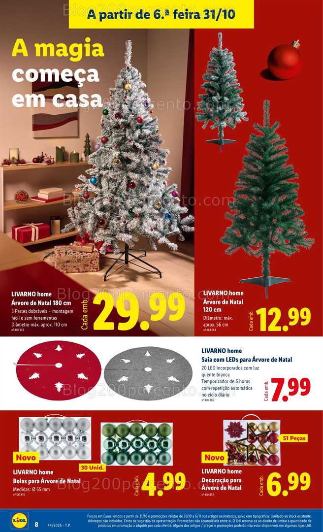 Antevisão Folheto LIDL Bazar Natal Promoções a partir de 31 outubro - Edição Digital